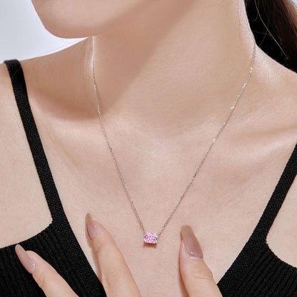 [Clara Jewels]Luxurious Square Shape Colorful Necalack