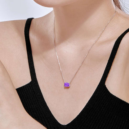 [Clara Jewels]Luxurious Square Shape Colorful Necalack