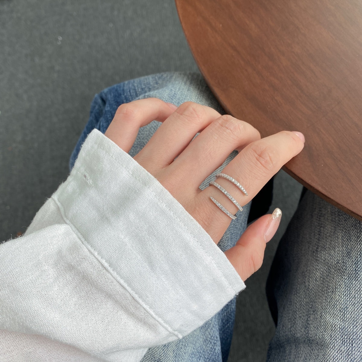 [Clara Jewels]Unique Vibrant Entangle Daily Ring