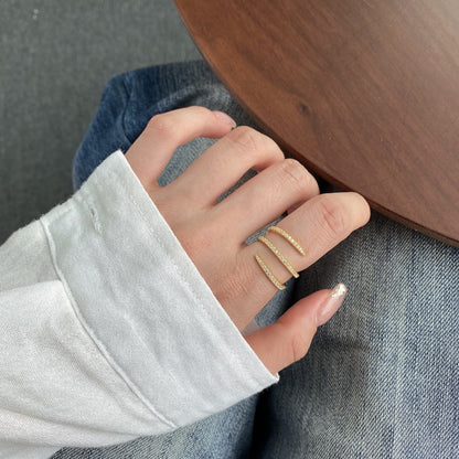 [Clara Jewels]Unique Vibrant Entangle Daily Ring