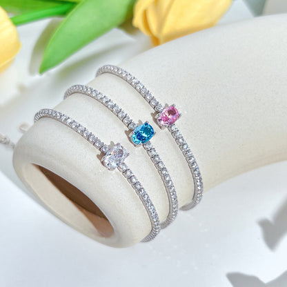[Clara Jewels]0.75 Carat Exquisite Oval Cut Daily Bracelet