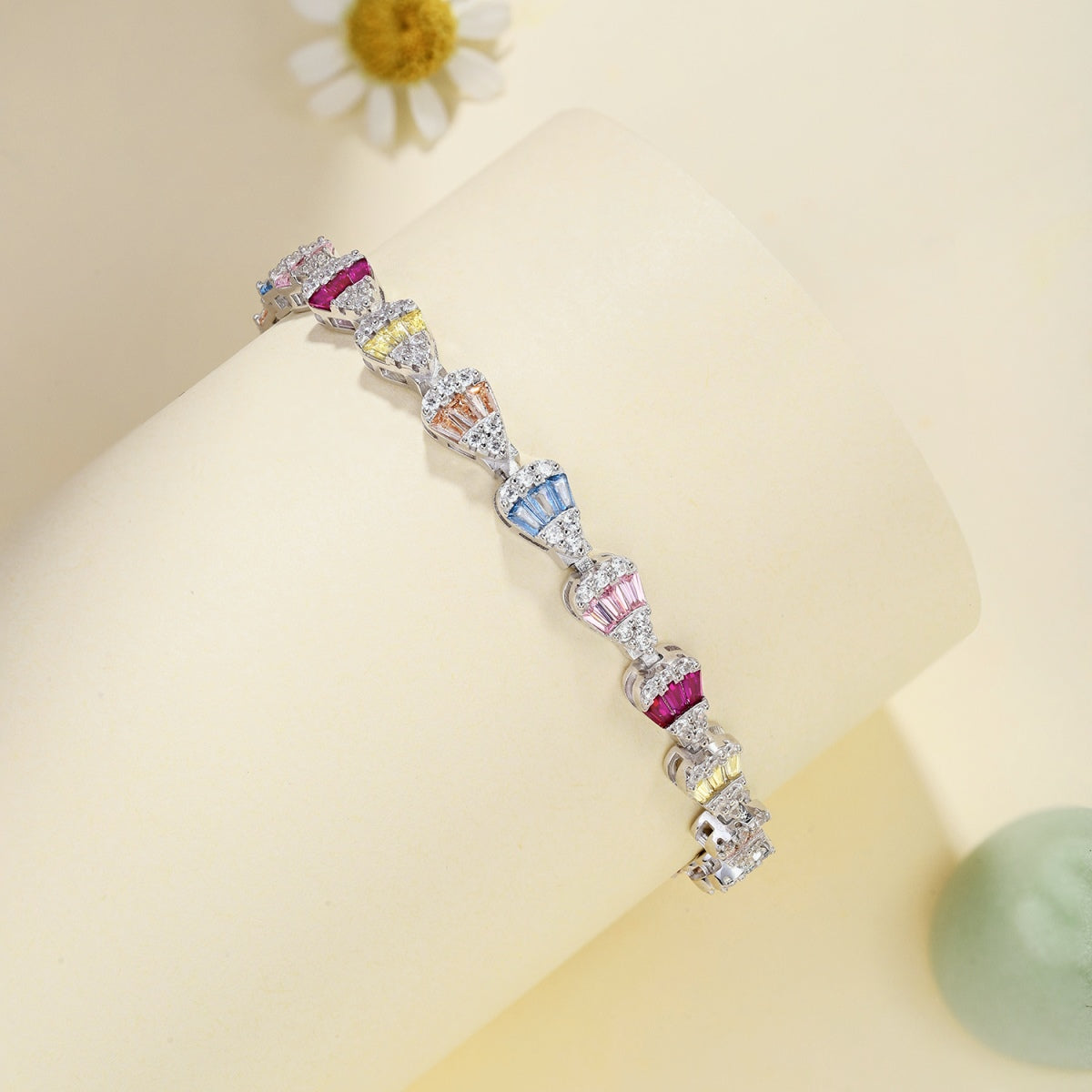 [Clara Jewels]Radiant Water Drop Shape Daily Bracelet