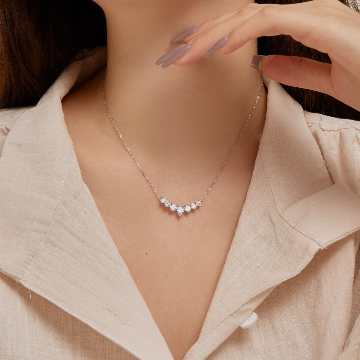 [Clara Jewels]Dainty Colorful Heart Necklace