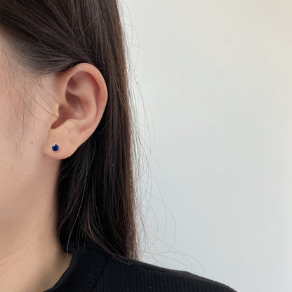 [Clara Jewels]Sparkling Colorful Round Shape Earrings