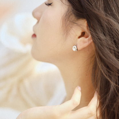 [Clara Jewels]Dainty Bread Pearl Earrings