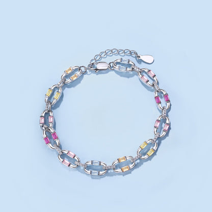 [Clara Jewels]Dazzling Colorful Daily Bracelet