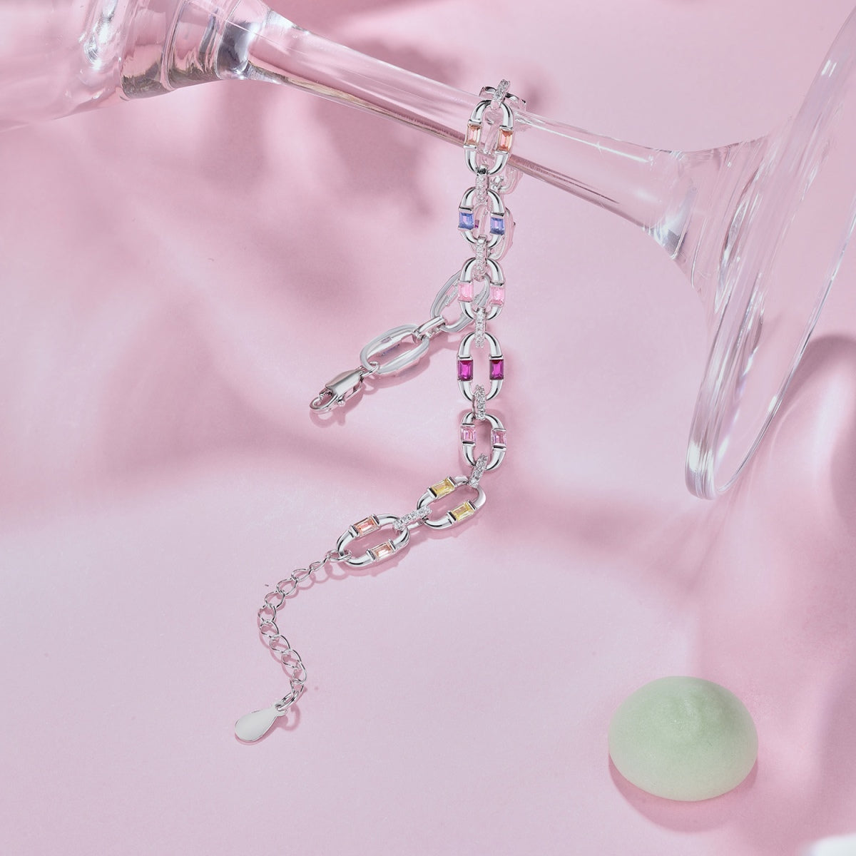 [Clara Jewels]Dazzling Colorful Daily Bracelet
