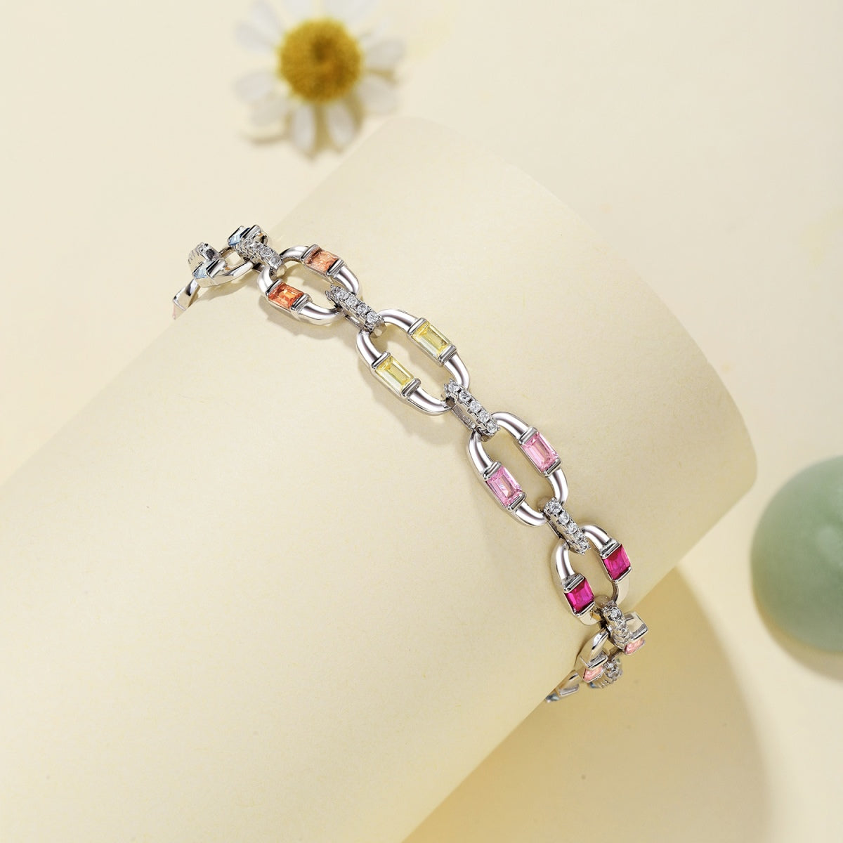 [Clara Jewels]Dazzling Colorful Daily Bracelet