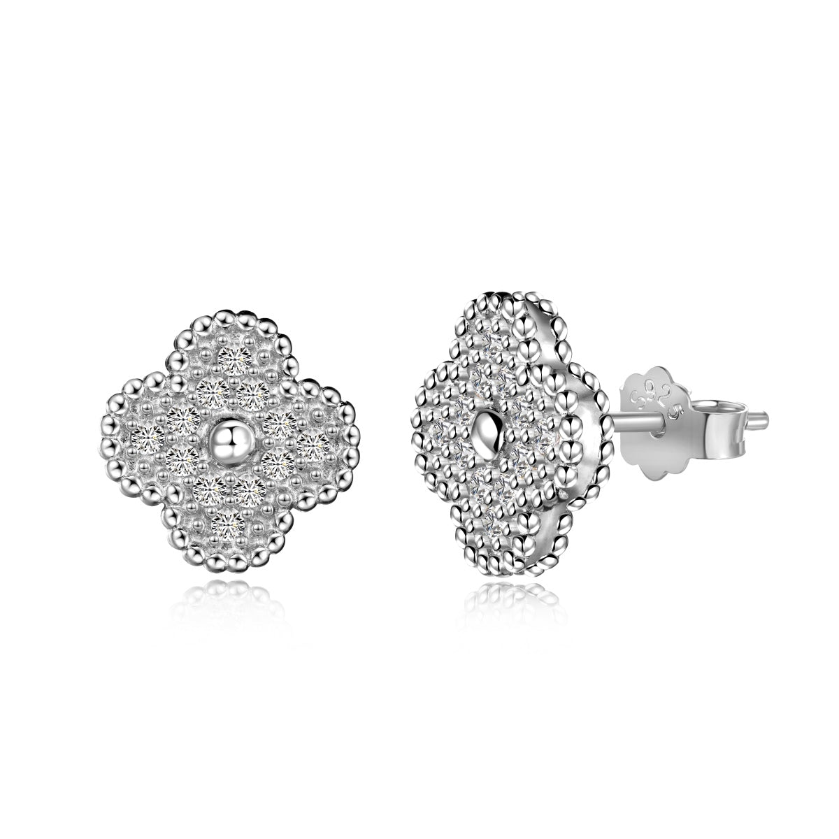 [Clara Jewels]Four Leaf Clover Fashion Earrings