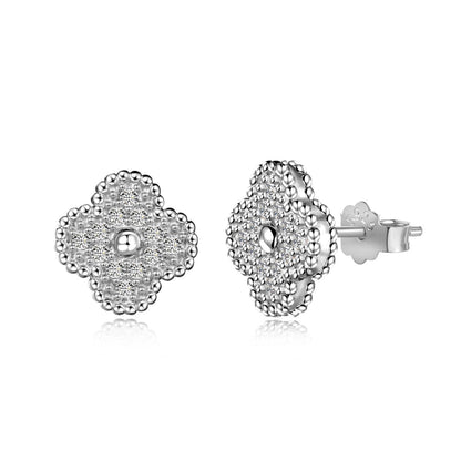 [Clara Jewels]Four Leaf Clover Fashion Earrings