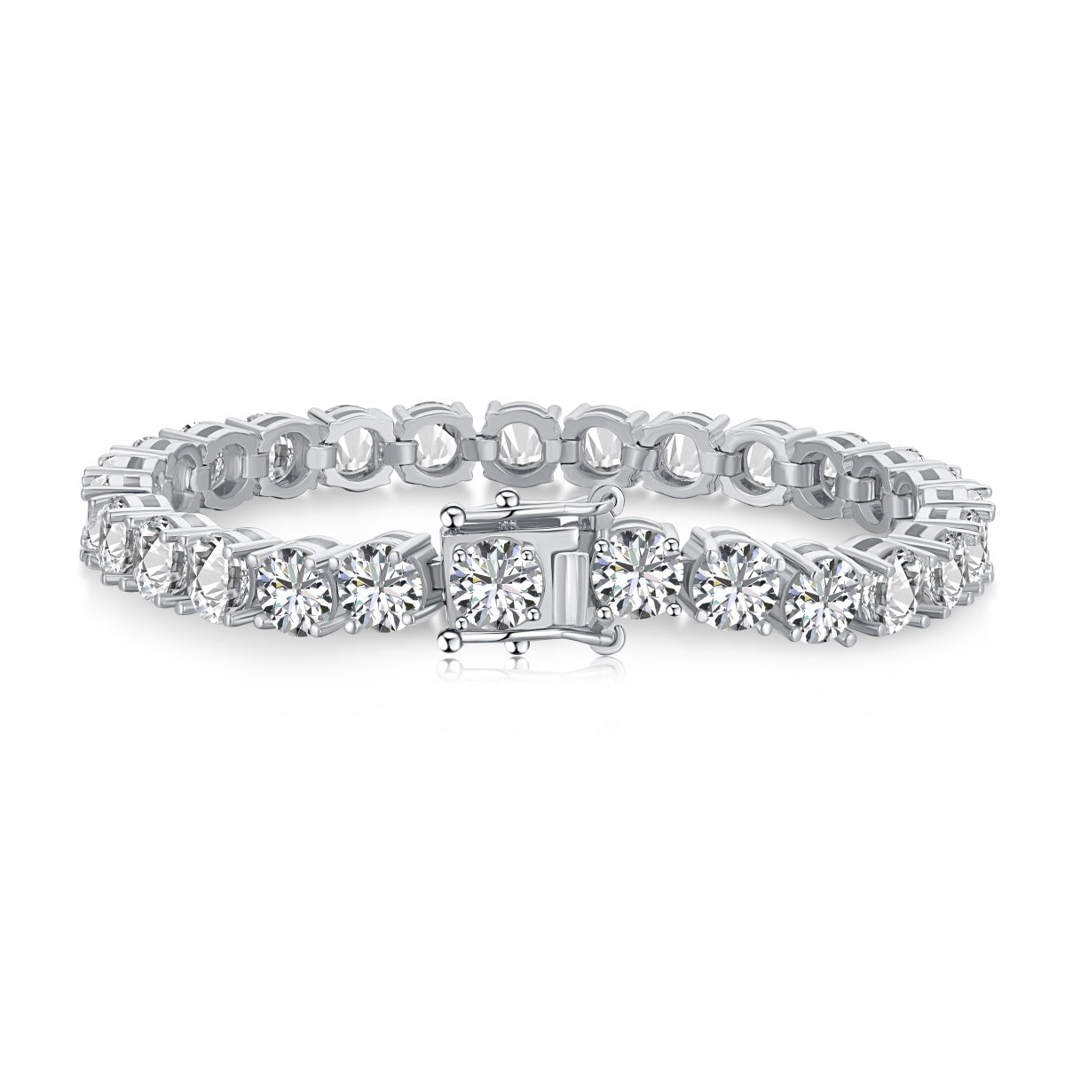 [Clara Jewels]0.75 Carat Dazzling Round Cut Wedding Bracelet