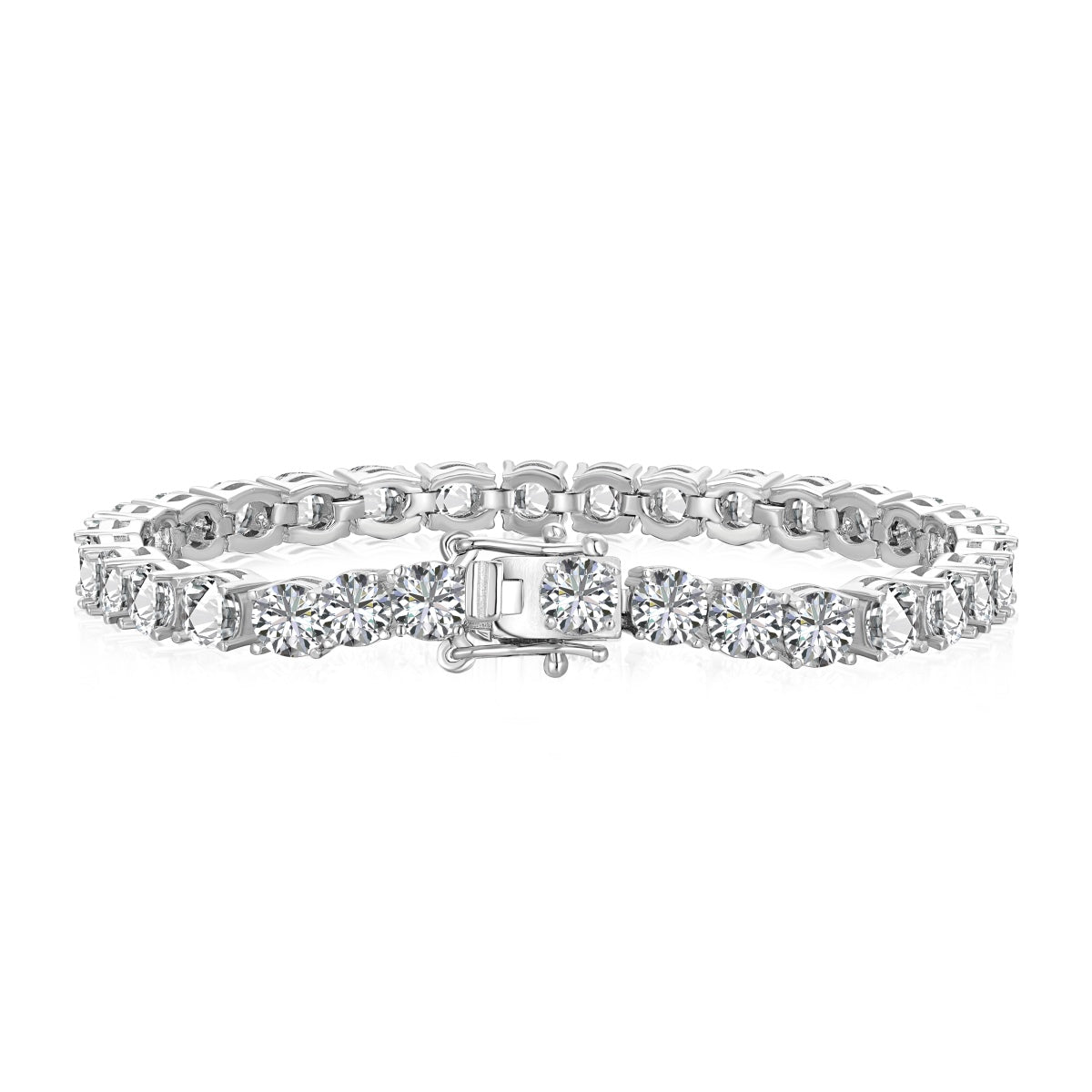[Clara Jewels]Ornate Sparkling Round Cut Wedding Bracelet