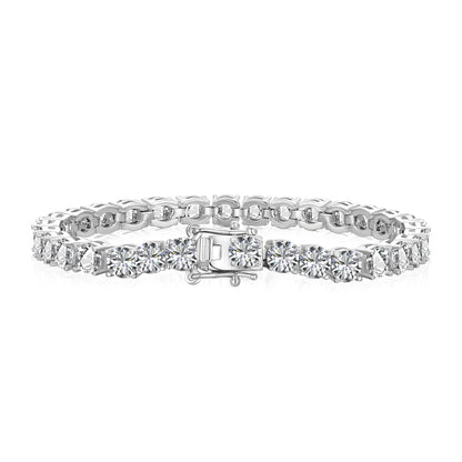 [Clara Jewels]Ornate Sparkling Round Cut Wedding Bracelet