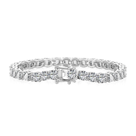 [Clara Jewels]Ornate Sparkling Round Cut Wedding Bracelet