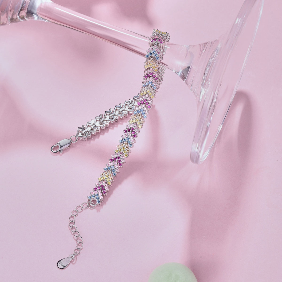 [Clara Jewels]Ornate Sparkling Round Cut Party Bracelet