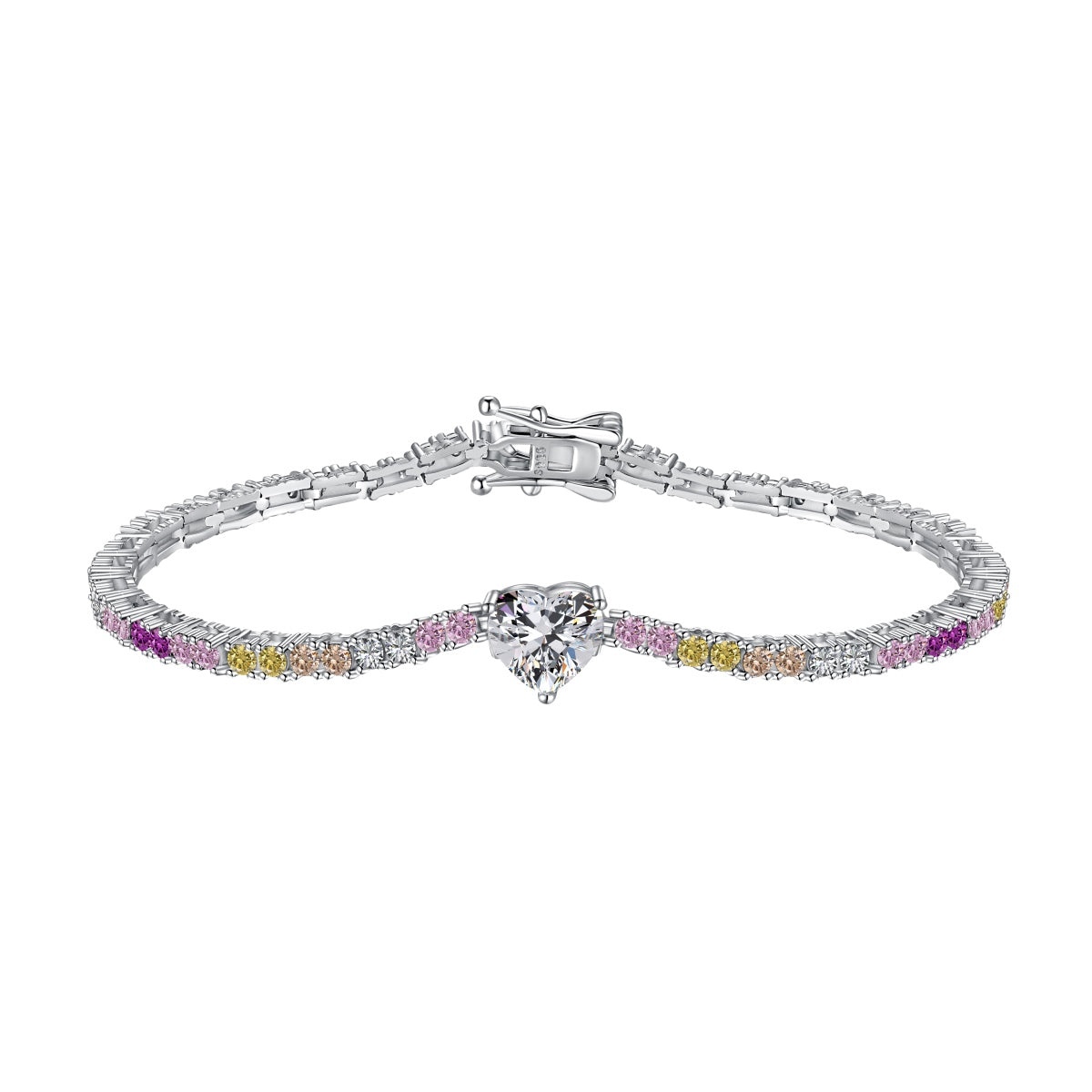[Clara Jewels]Delicate Romantic Heart Shape Lover Bracelet