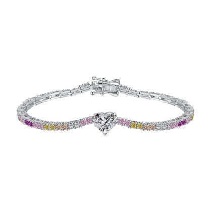 [Clara Jewels]Delicate Romantic Heart Shape Lover Bracelet
