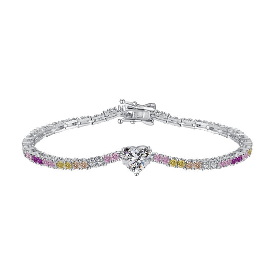 [Clara Jewels]Delicate Romantic Heart Shape Lover Bracelet