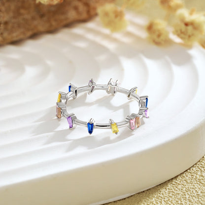 [Clara Jewels]Unique Trapezoid Cut Daily Ring