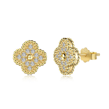 [Clara Jewels]Four Leaf Clover Fashion Earrings