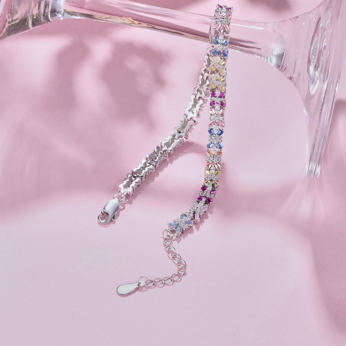 [Clara Jewels]Radiant Colorful Emerald Cut Party Bracelet