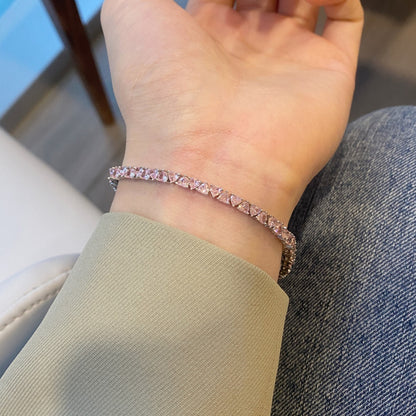 [Clara Jewels]Dazzling Romantic Heart Shape Lover Bracelet