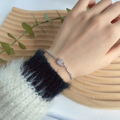 [Clara Jewels]Dazzling Unique Multi Shape Lover Bracelet