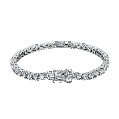 [Clara Jewels]Luxurious Ornate Round Cut Tennis Bracelet
