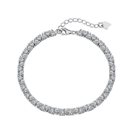 [Clara Jewels]Dazzling Romantic Heart Shape Lover Bracelet