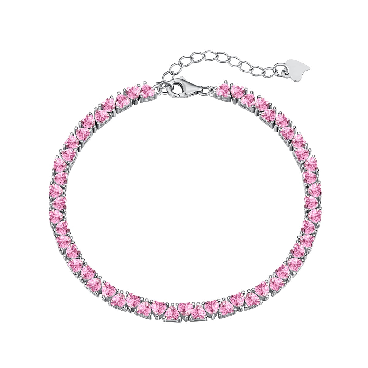 [Clara Jewels]Dazzling Romantic Heart Shape Lover Bracelet