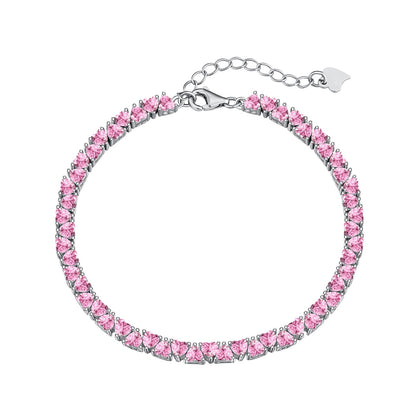 [Clara Jewels]Dazzling Romantic Heart Shape Lover Bracelet