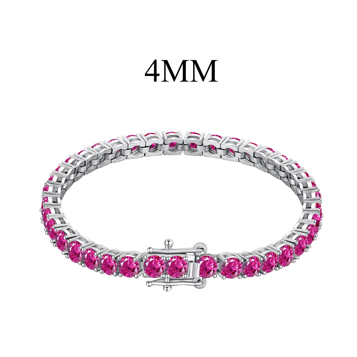 [Clara Jewels]Radiant Colorful Round Cut Party Bracelet