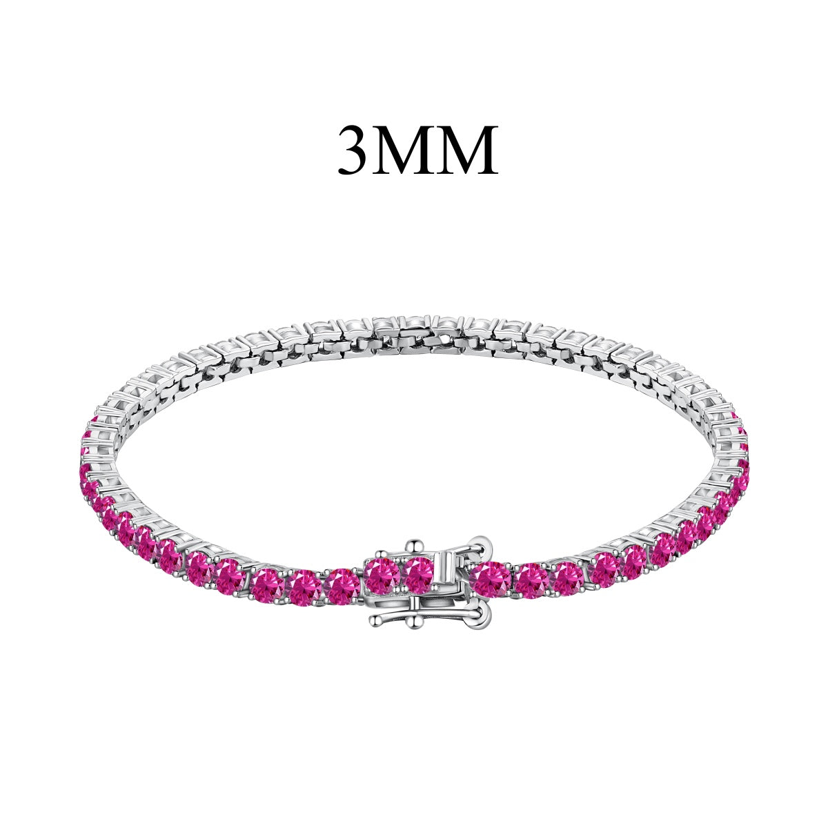 [Clara Jewels]Radiant Colorful Round Cut Party Bracelet