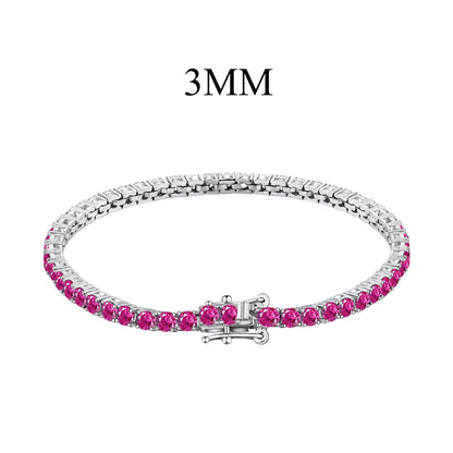 [Clara Jewels]Radiant Colorful Round Cut Party Bracelet