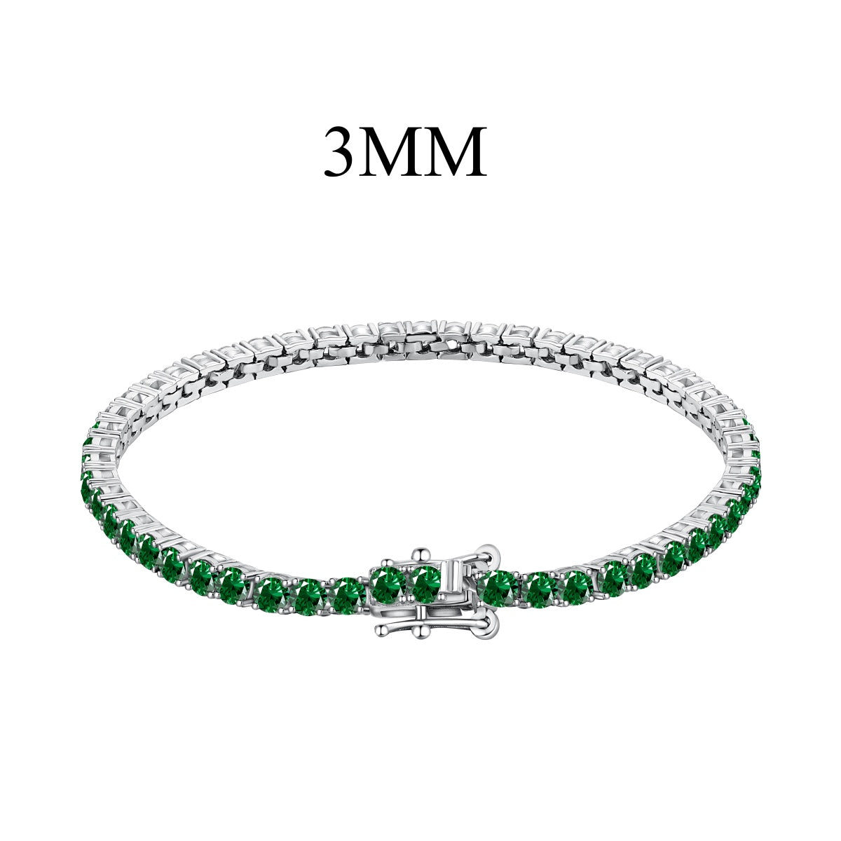[Clara Jewels]Radiant Colorful Round Cut Party Bracelet