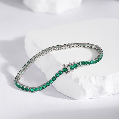 [Clara Jewels]Radiant Colorful Round Cut Party Bracelet