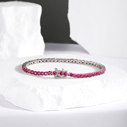 [Clara Jewels]Radiant Colorful Round Cut Party Bracelet
