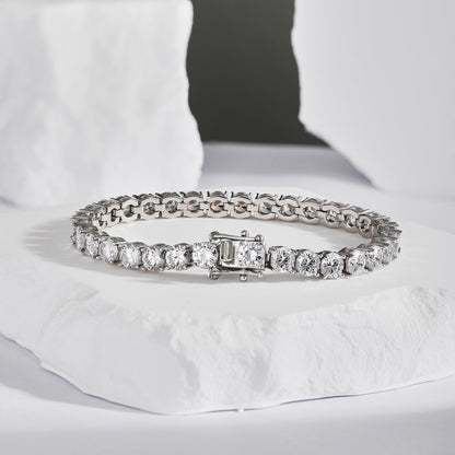 [Clara Jewels]Ornate Sparkling Round Cut Wedding Bracelet
