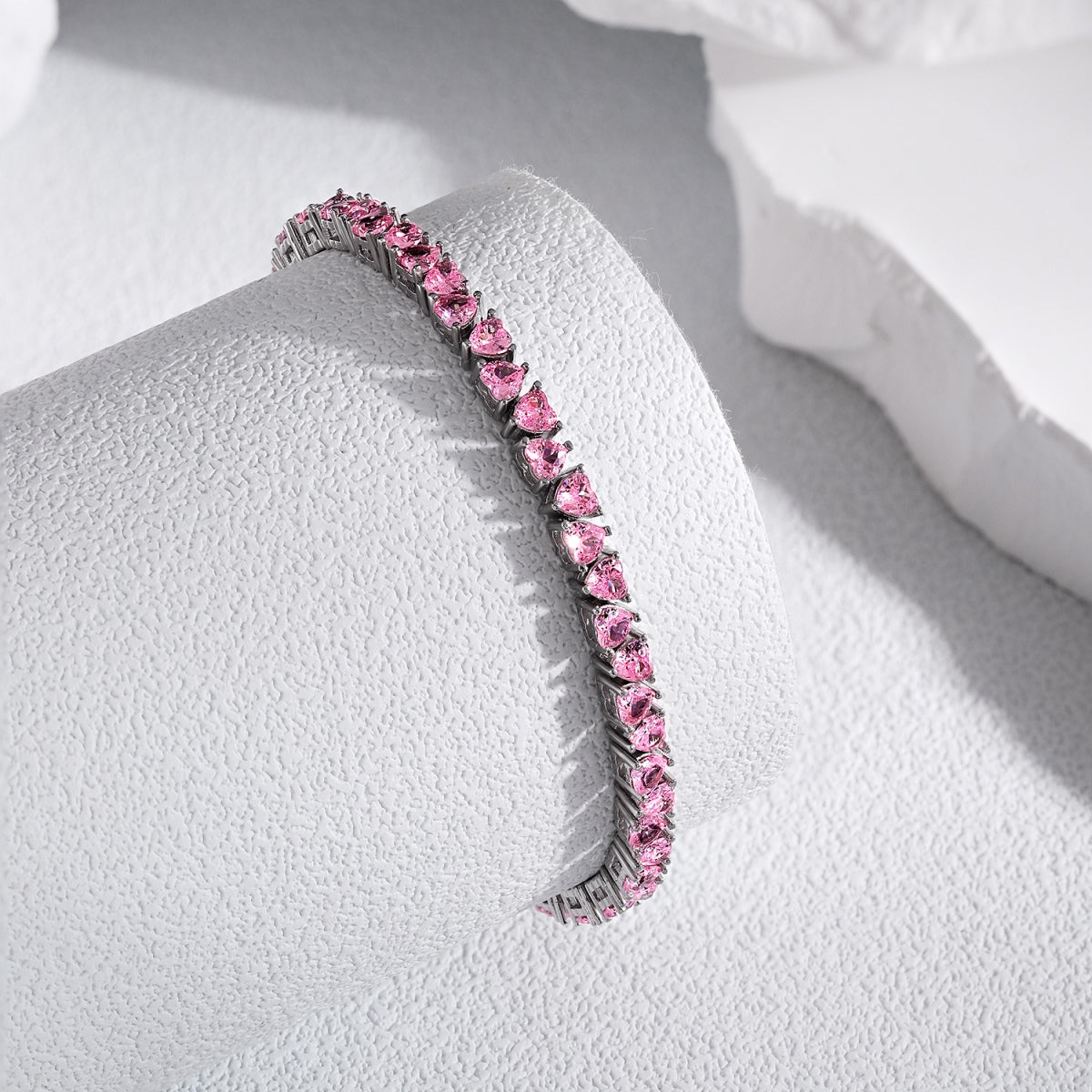 [Clara Jewels]Dazzling Romantic Heart Shape Lover Bracelet