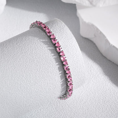 [Clara Jewels]Dazzling Romantic Heart Shape Lover Bracelet