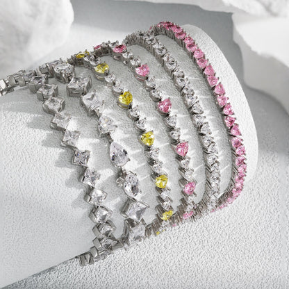 [Clara Jewels]Unique Exquisite Multi Cut Daily Bracelet