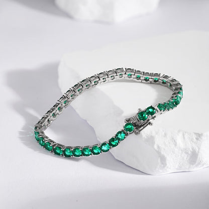 [Clara Jewels]Radiant Colorful Round Cut Party Bracelet