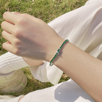 [Clara Jewels]Radiant Colorful Round Cut Party Bracelet
