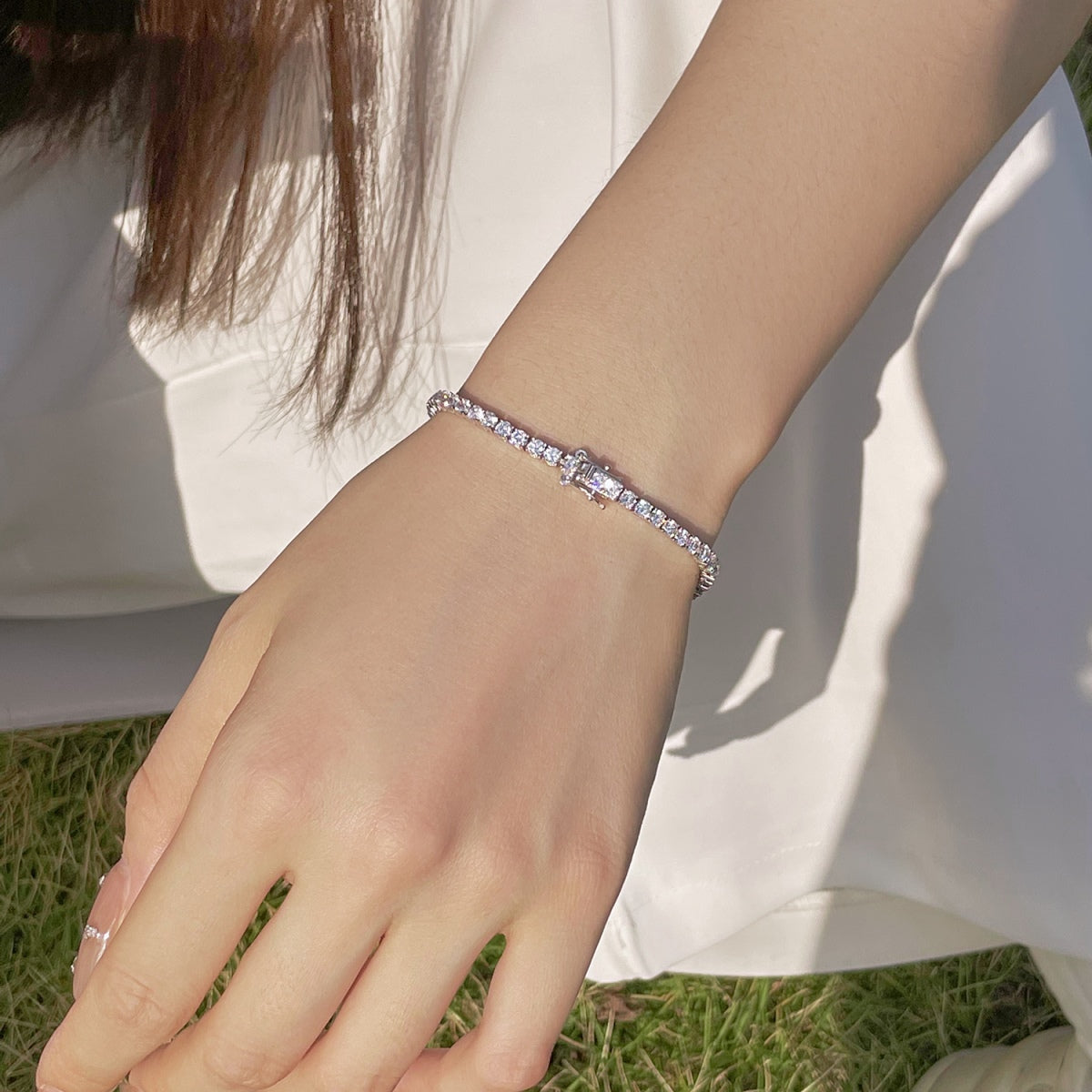 [Clara Jewels]Radiant Colorful Round Cut Party Bracelet