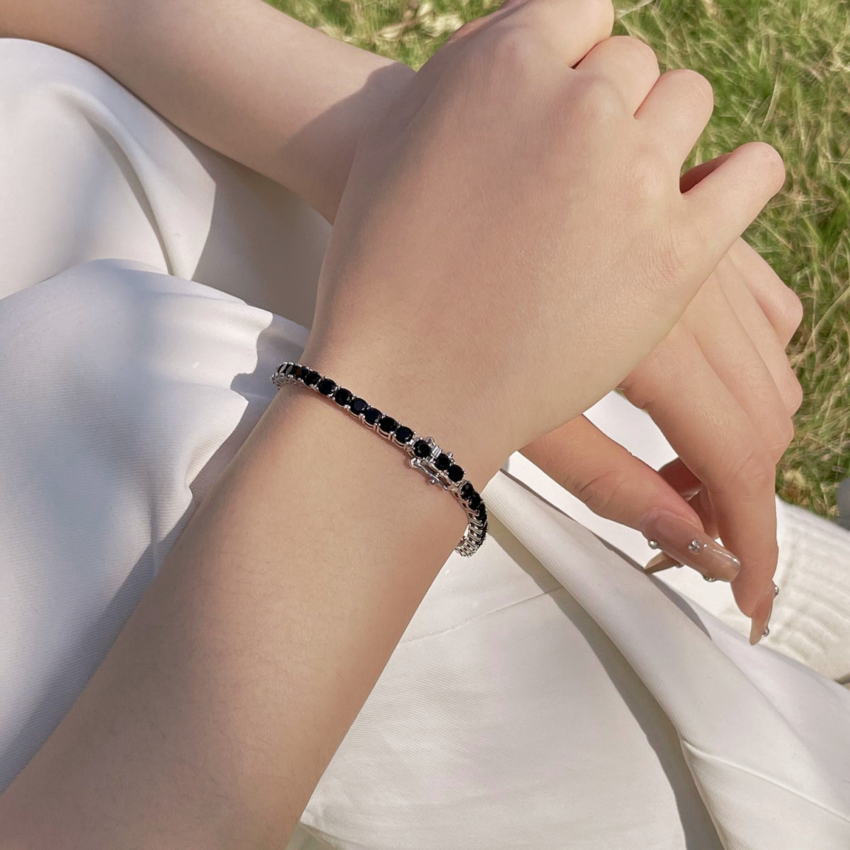 [Clara Jewels]Radiant Colorful Round Cut Party Bracelet