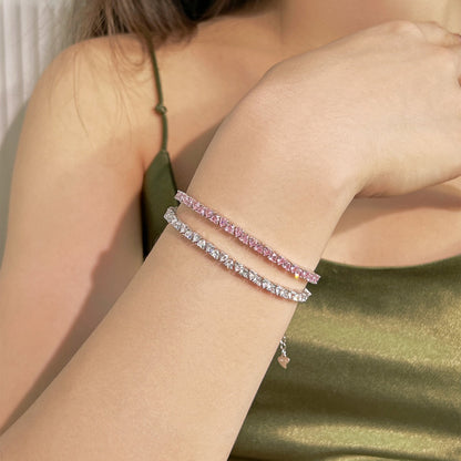 [Clara Jewels]Dazzling Romantic Heart Shape Lover Bracelet