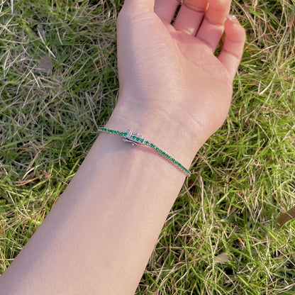 [Clara Jewels]Radiant Colorful Round Cut Party Bracelet
