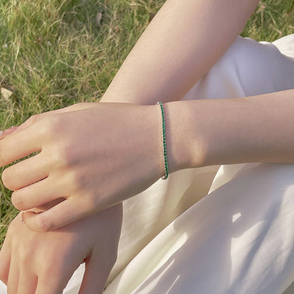 [Clara Jewels]Radiant Colorful Round Cut Party Bracelet