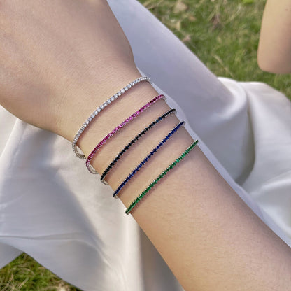[Clara Jewels]Radiant Colorful Round Cut Party Bracelet