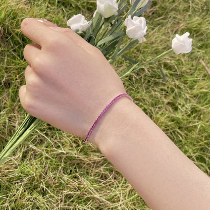 [Clara Jewels]Radiant Colorful Round Cut Party Bracelet